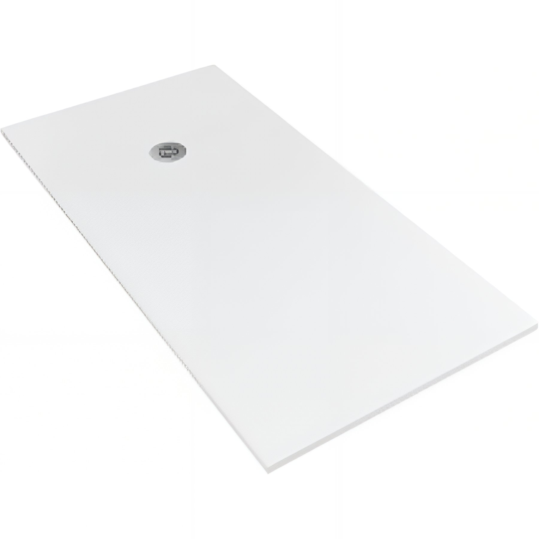 Receveur de douche en pierre naturelle découplable SANINDUSA STONIT Marina Plus 210x80 surface lisse anti dérapant C3 bonde offerte couleur blanc