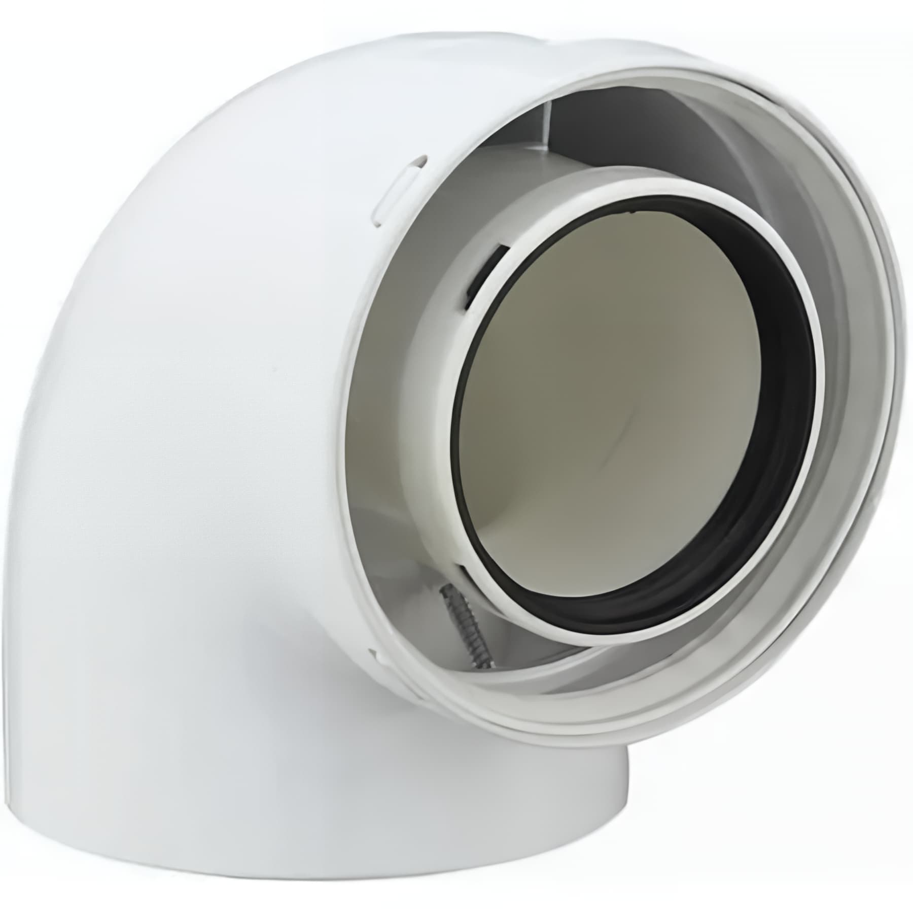 POUJOULAT coude 90° ventouse métal DUALIS diamètre 60-100 mm