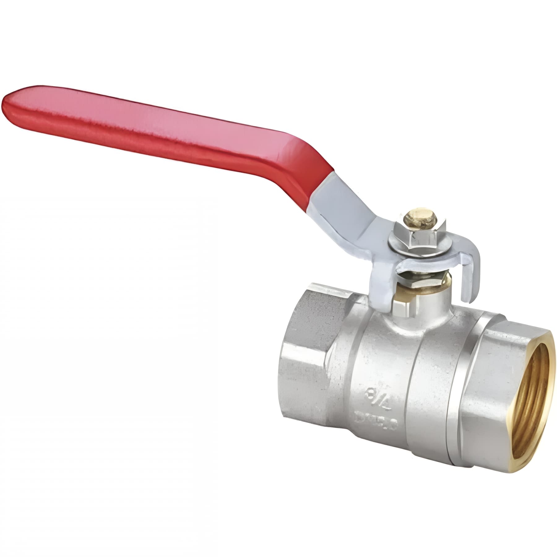 Vanne gamme PRO 3/8" 12X17  1/4 de tour femelle femelle à poignée rouge
