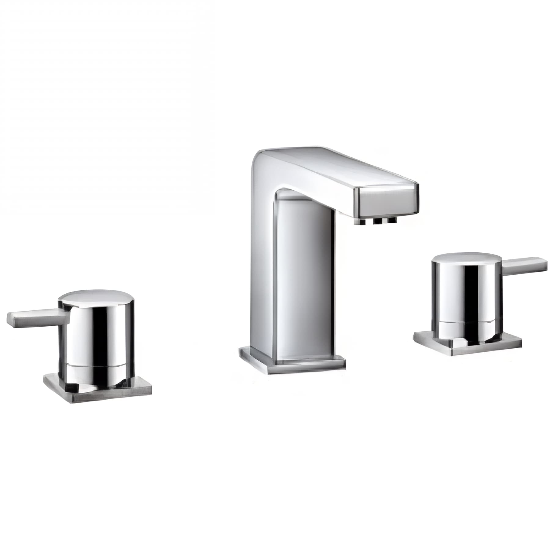 Mitigeur lavabo 3 trous laiton massif chromé CLEVER avec vidage inclus