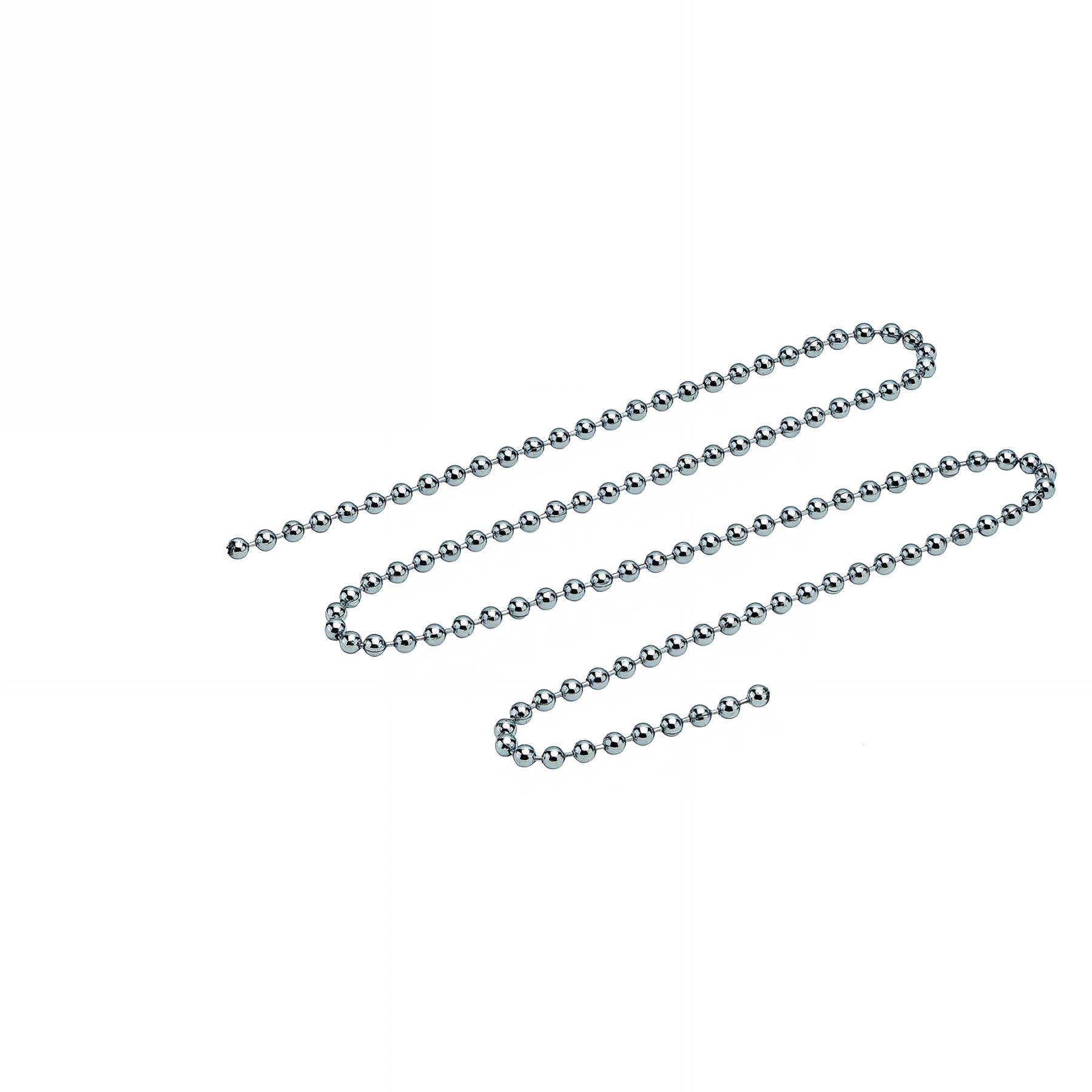 Chaînette perlée acier inoxydable Ø3,2x500mm