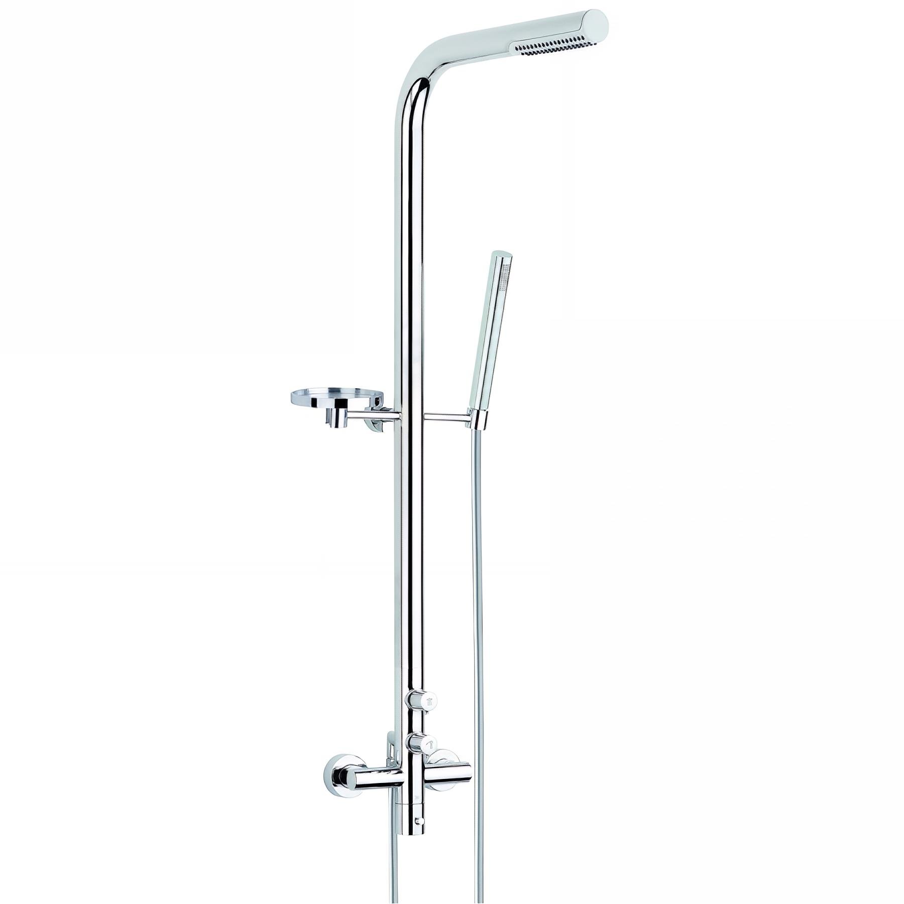 Combiné douche ALLURE, robinetterie thermostatique, tout laiton