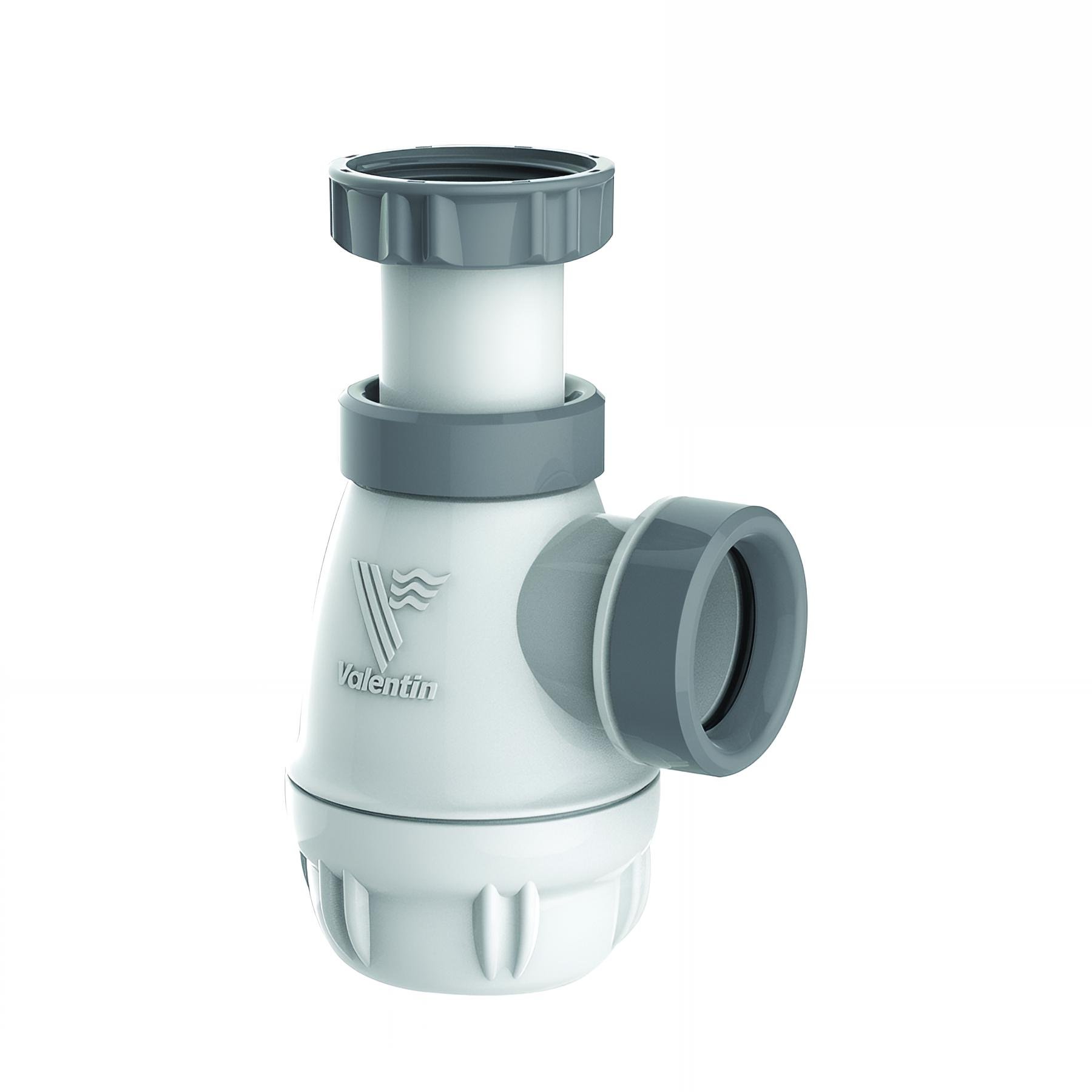 Siphon bi-matière joints intégrés bidet, CONNECTIC, réglable, sortie Ø32mm