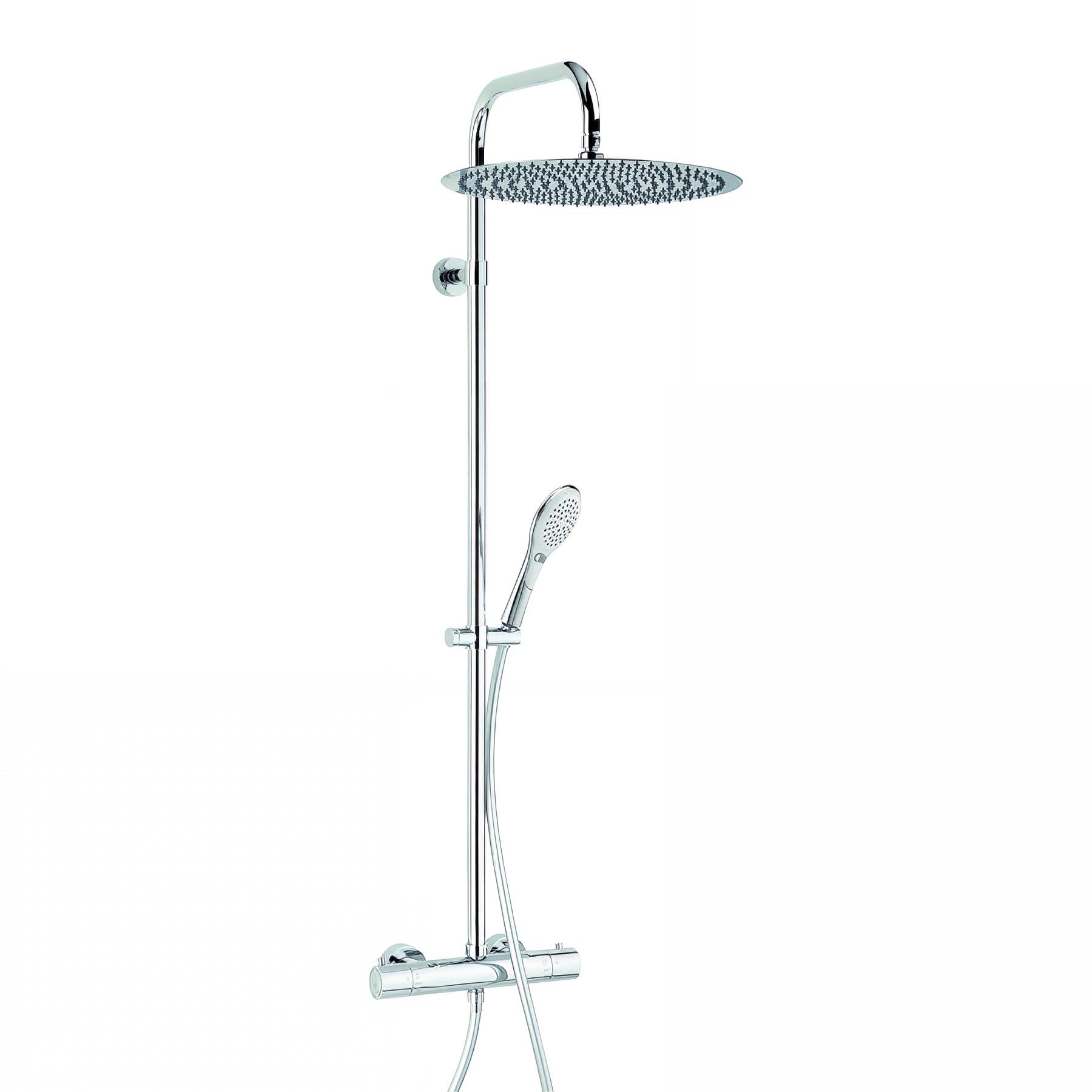Combiné de douche OPIUM 400, robinetterie thermostatique, sans tablette