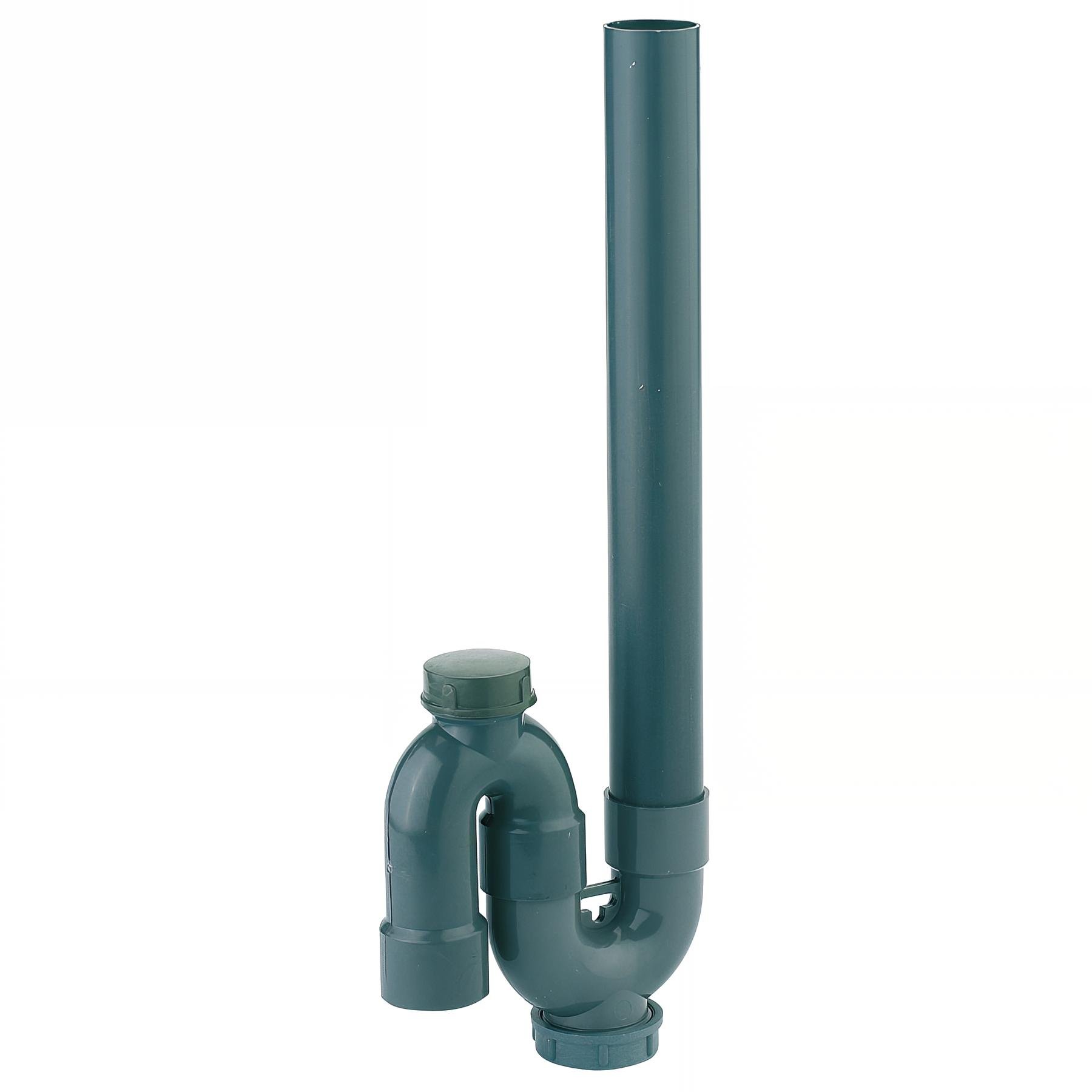Siphon machine à laver, PVC, Øint. 35mm, sortie verticale Ø40mm