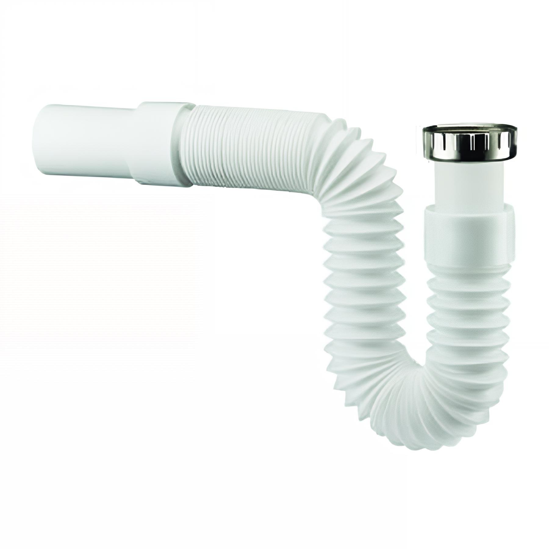 Flexible extensible Ø40mm, écrou métal 1"1/2, embout lisse Ø40mm
