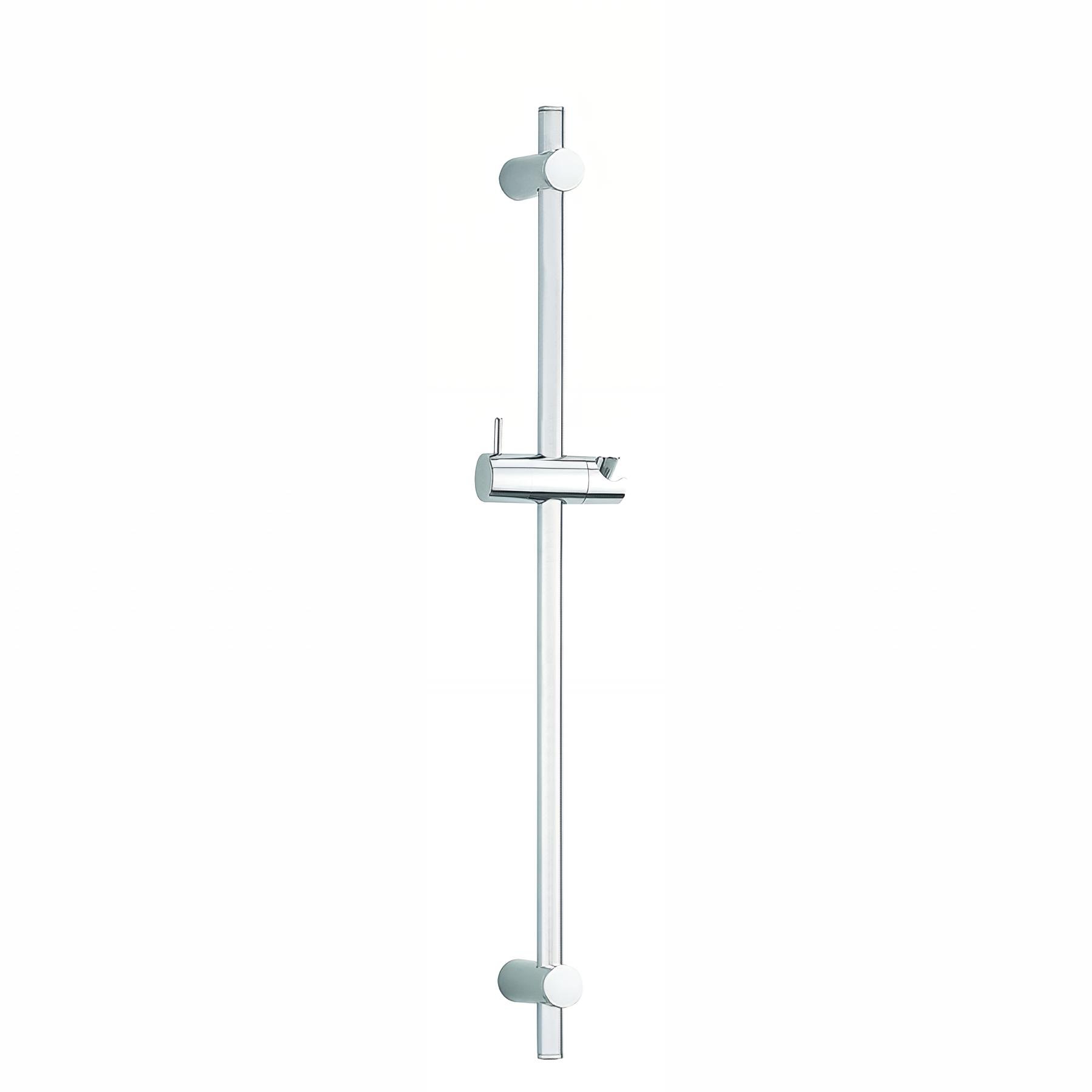 Barre de douche Ø18mm, H. 600mm, pieds réglables + cale