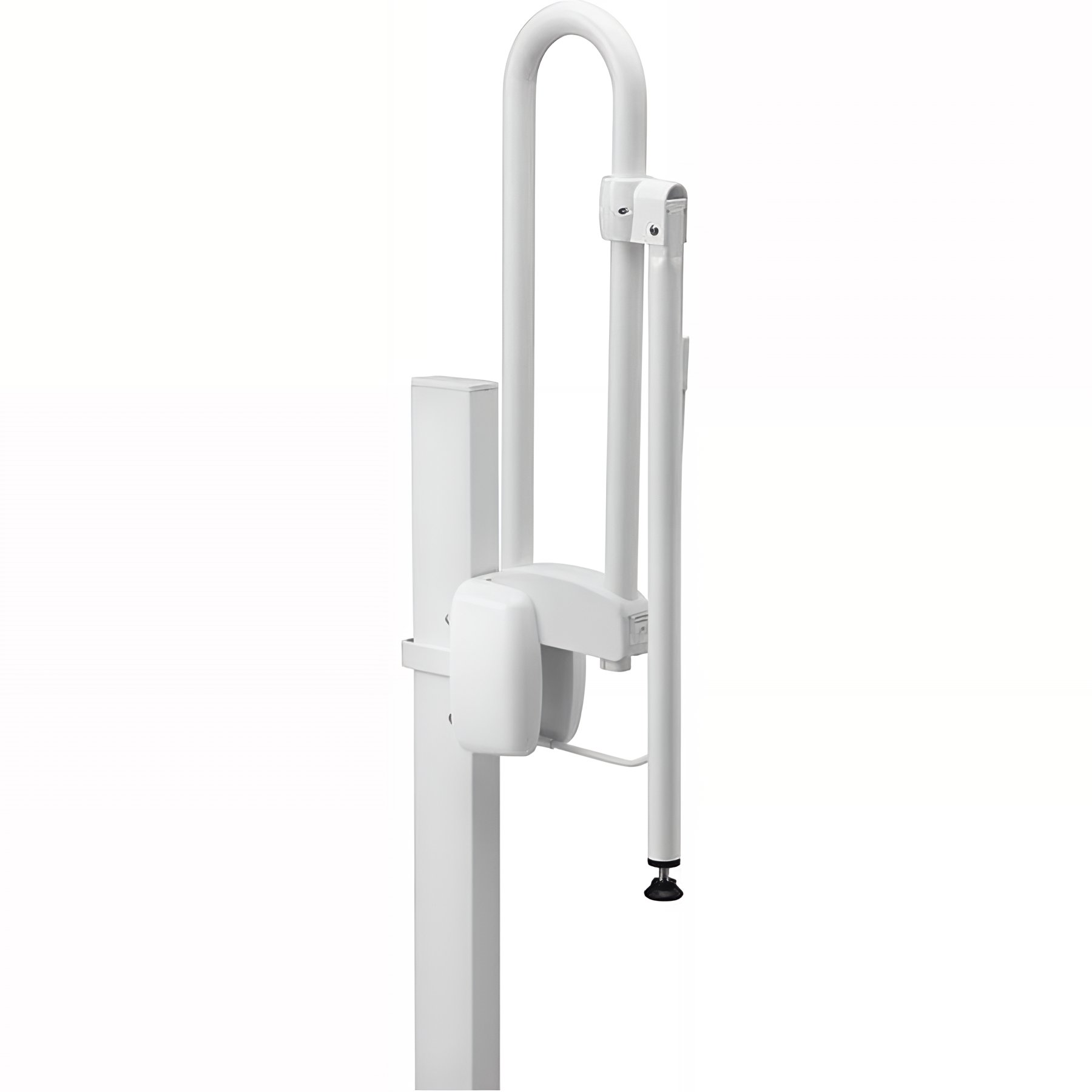 Béquille de soutien 50x700 mm pour barre relevable tube aluminium Blanc Ø 30 mm